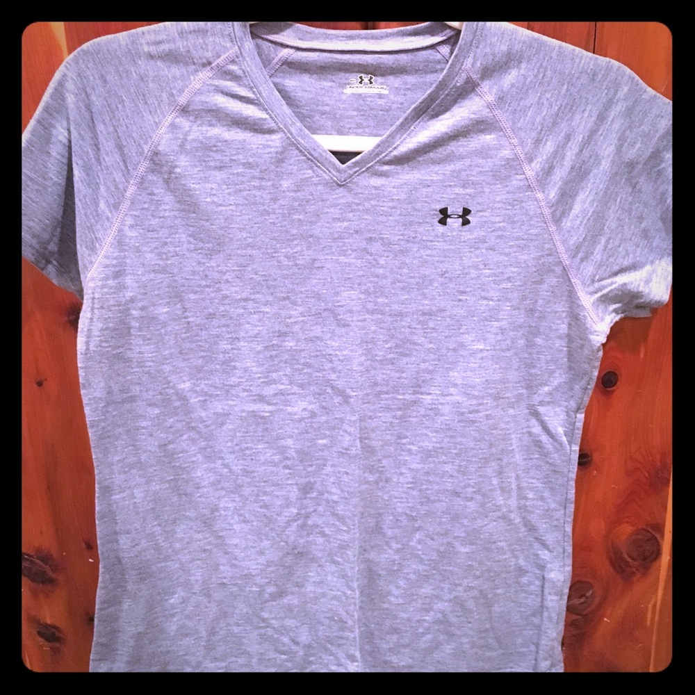 Under armour gray athletic shirt